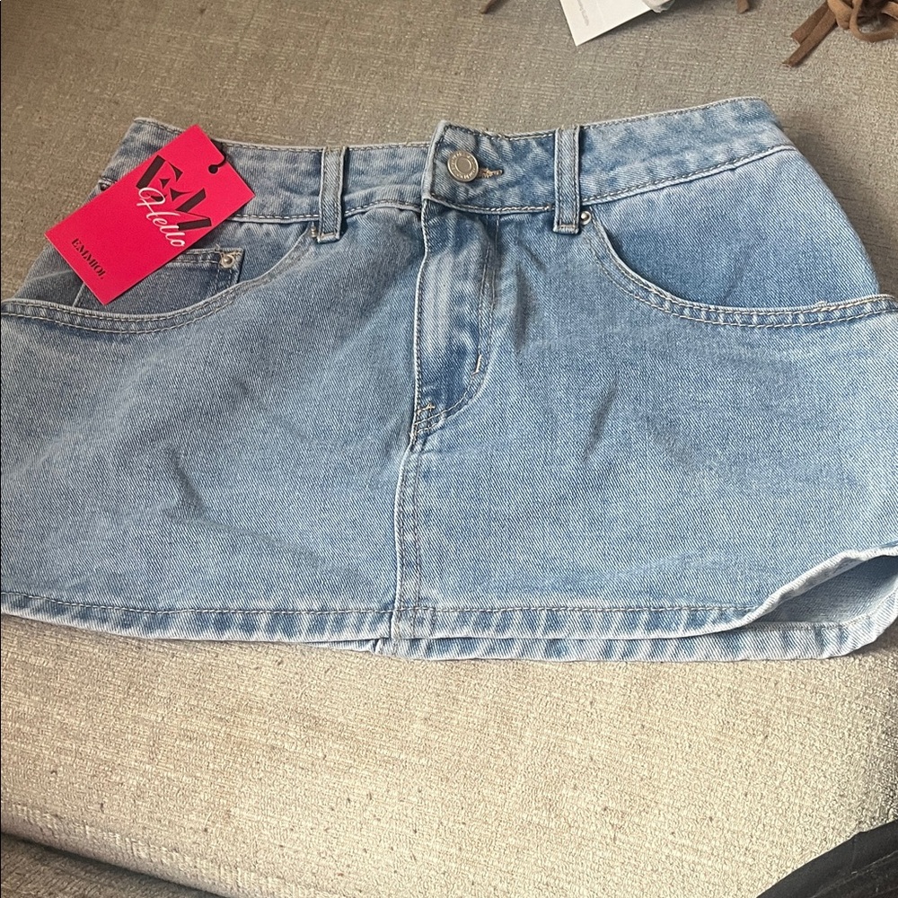 Mini Jean Skirt size S